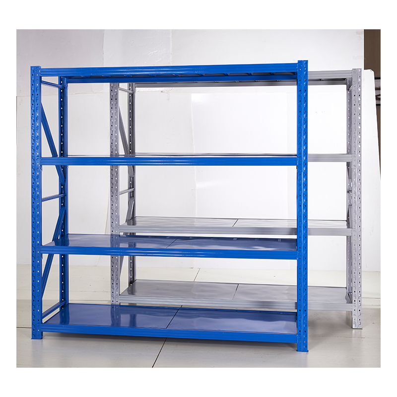 Estante porta-paletes industrial de aço, certificada como segura e estável, para armazém, com montagem aparafusada seletiva para serviço pesado. Material: Ferro.