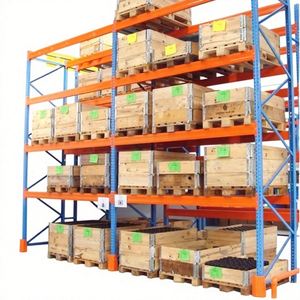 Sistema de estanteria para paletes em aço resistente, ajustável e durável, com capacidade de carga de 2500 kg para armazéns industriais.