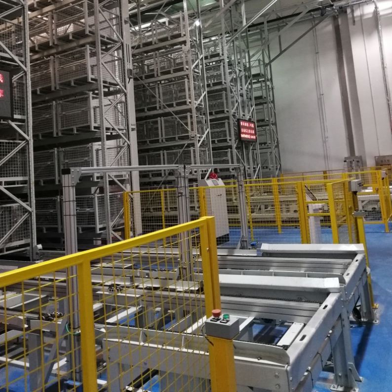 Sistema de estanteria ASRS para paletes, sistema automatizado de armazenamento e recuperação de nova energia, prateleiras industriais personalizadas, prateleira robótica inteligente para armazém.