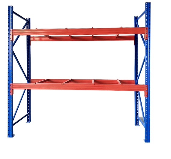 Estantes industriais de aço reforçado com 5 camadas de arame, proteção contra corrosão e altura ajustável.