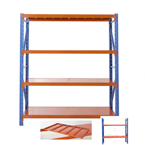 Fabricantes de estantes de grande vão para supermercados, com cores personalizadas e capacidade de 200 kg, em aço.
