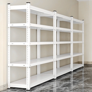 Estante de armazenamento leve em aço, com prateleiras metálicas ajustáveis ​​para armazéns, resistente à corrosão e ideal para uso industrial.