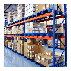 Estante de paletes industrial reforçada Mracking, com capacidade de 1000 kg, 2000 kg e 3000 kg por camada.