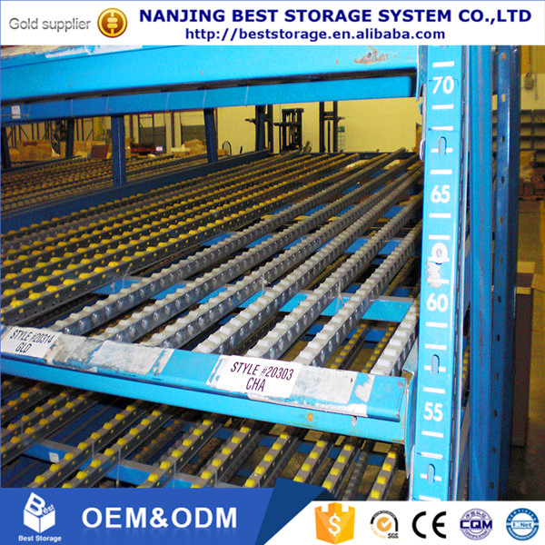 Sistema de estanteria por gravidade para caixas com alta capacidade de armazenamento, da Best Storage System.