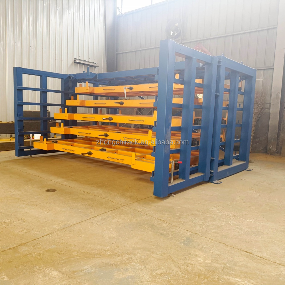Sistema de estanteria para paletes de armazém, resistente e durável, em chapa de aço, com gavetas antiferrugem, para armazenamento industrial.