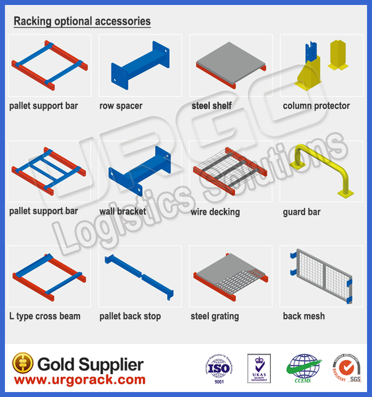 Acessórios Opcionais para Drive In Rack System