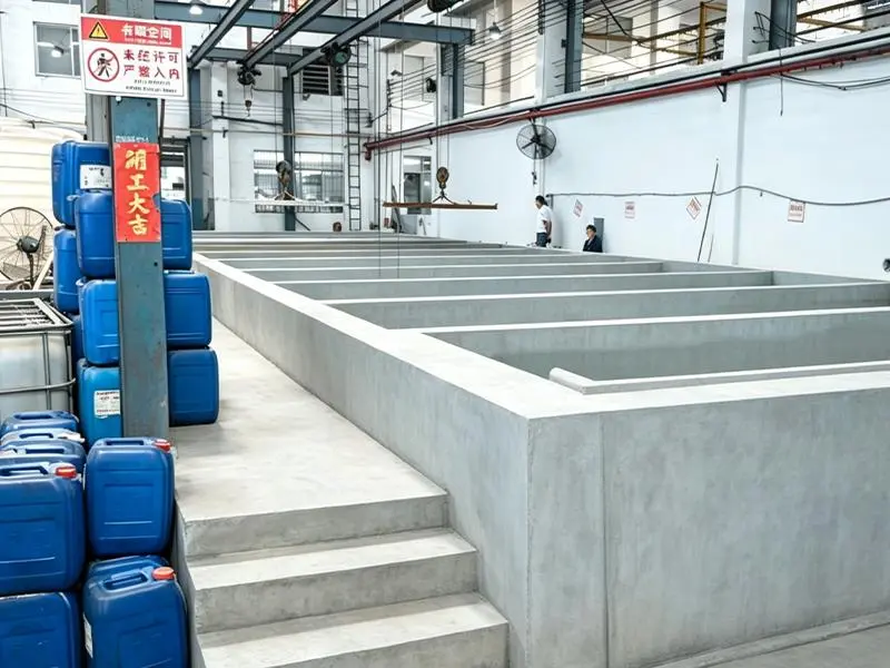 Banho químico de decapagem e fosfatização anti-ferrugem