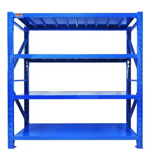 Prateleira de armazenamento leve Marking, unidade de prateleiras de arame de 4 níveis para organização doméstica e de garagem, prateleiras industriais ajustáveis.