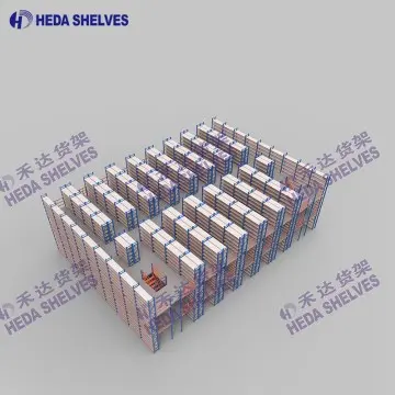 Mezanino sobre estantes modulares de média carga