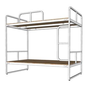 Estante moderna ajustável em metal com revestimento em pó ecológico, tamanho solteiro, resistente, com duas camadas, ideal para apartamentos e quartos.