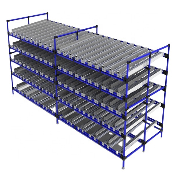 Sistema de estanteria por gravidade para caixas com alta capacidade de armazenamento, da Best Storage System.