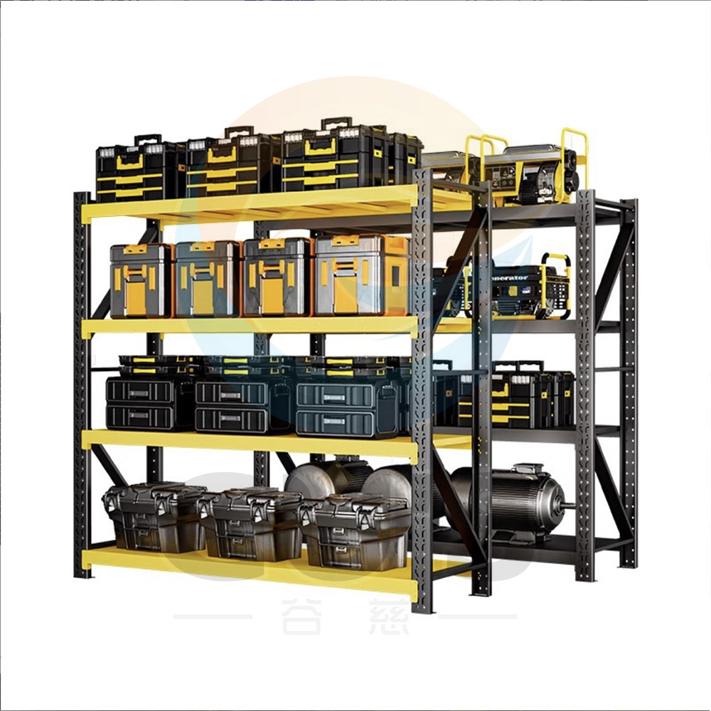 Sistema de estantes de aço reforçado sem parafusos para uso industrial e doméstico, com 5 camadas, para armazenamento em armazéns, cor preta original.