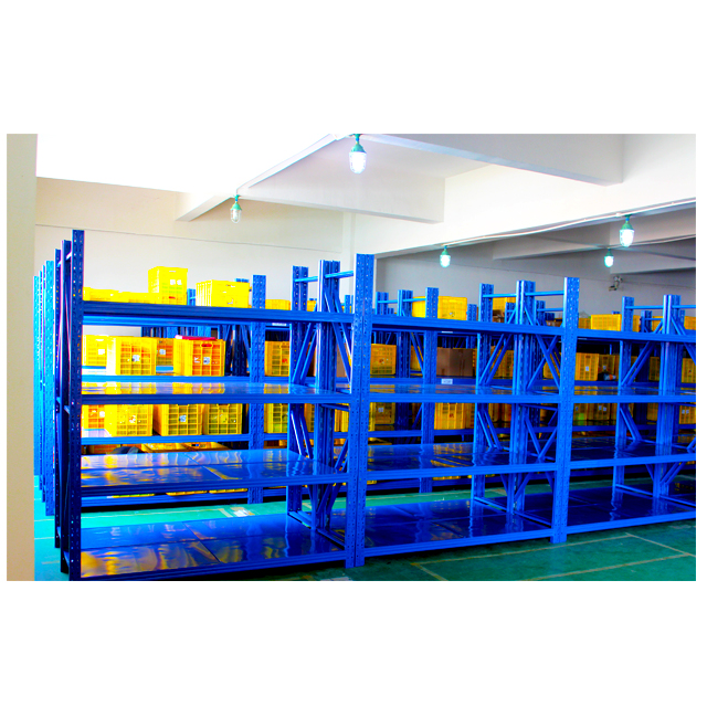 Fabricantes de estantes de grande vão para supermercados, com cores personalizadas e capacidade de 200 kg, em aço.