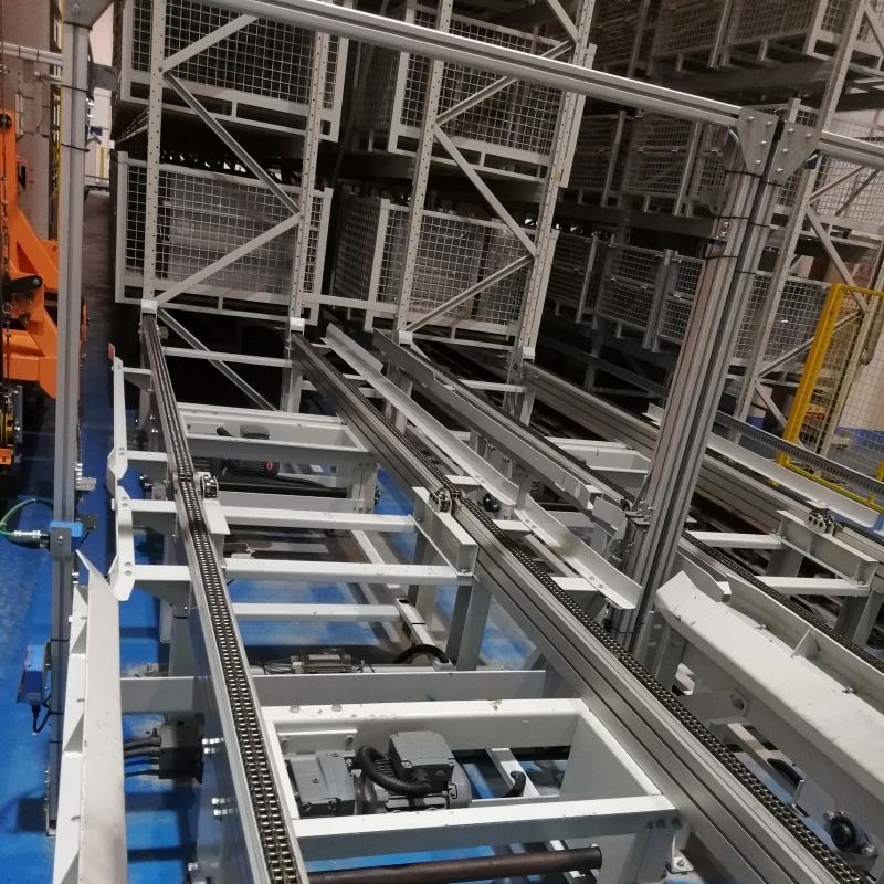 Sistema de estanteria ASRS para paletes, sistema automatizado de armazenamento e recuperação de nova energia, prateleiras industriais personalizadas, prateleira robótica inteligente para armazém.