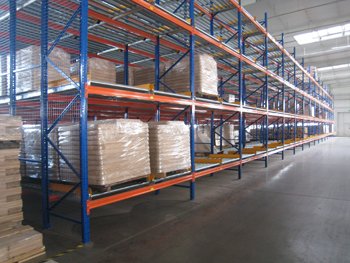 Estantes industriais personalizáveis ​​ODM para armazenamento de alta resistência, com sistema de paletização por gravidade e sistema FIFO Flow para equipamentos de armazém.