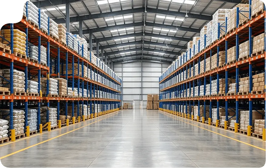 Porta-paletes para armazém agrícola