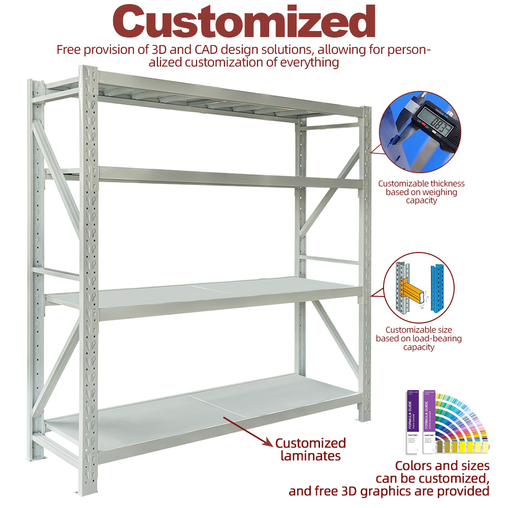 Sistema de estantes de aço reforçado sem parafusos para uso industrial e doméstico, com 5 camadas, para armazenamento em armazéns, cor preta original.