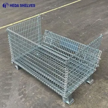 Contêiner Aramado Dobrável e Empilhável em Aço Galvanizado