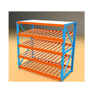Sistema de estantes de fluxo de caixas para armazém, fácil de montar, fabricado na China.