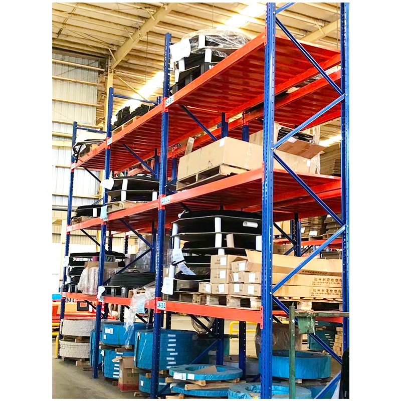 Sistema de estantes de alta resistência, fácil de montar, tipo rack premium, para uso com paletes.