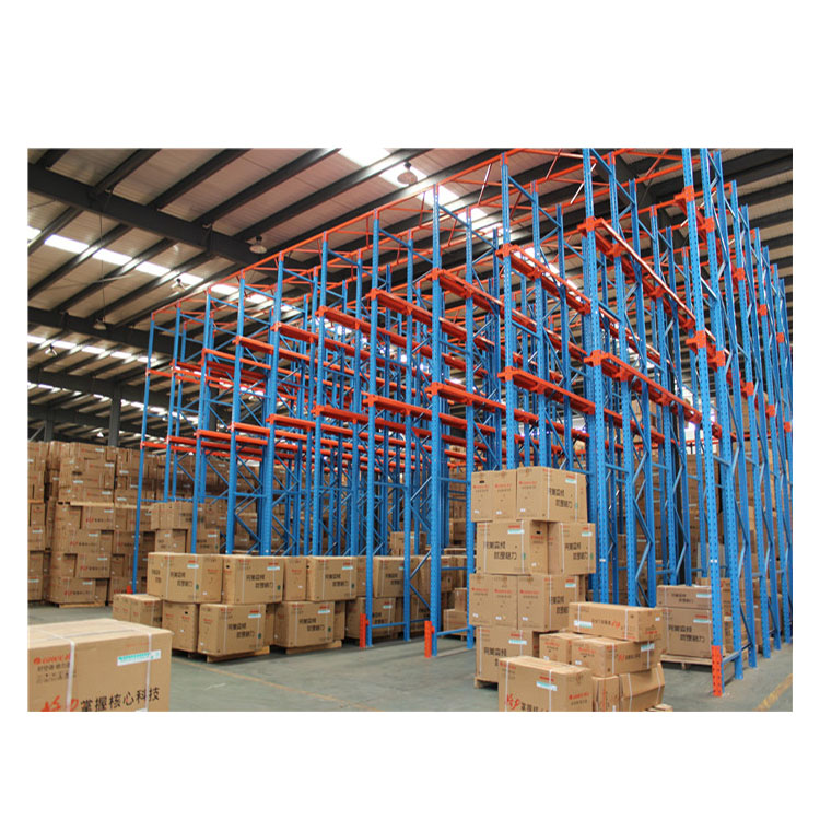Fornecimento direto da fábrica de sistemas de estantes drive-in/through para armazenamento em armazéns. Estantes porta-paletes de aço reforçado para serviço pesado.