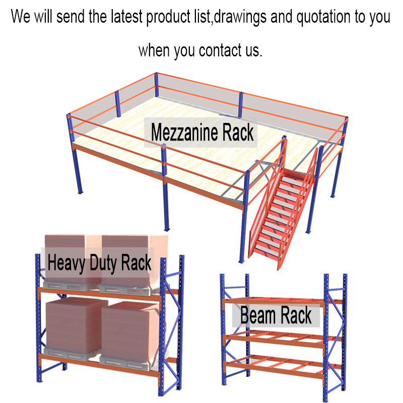 High Load Capacity Heavy Duty Steel Wire Mesh Pallet Racking Warehouse Racks