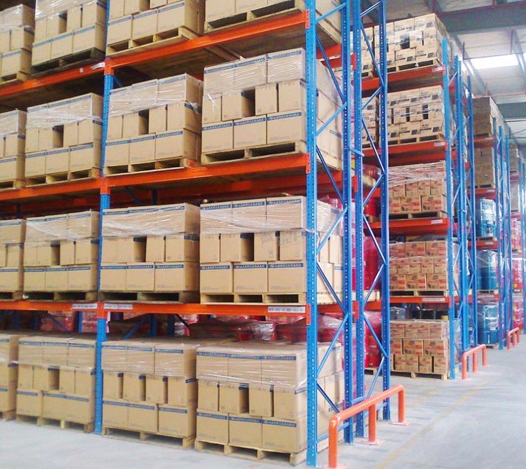 Estante de paletes ajustável para armazenamento em armazém, estante robusta para paletes, ideal para armazenamento em armazém.