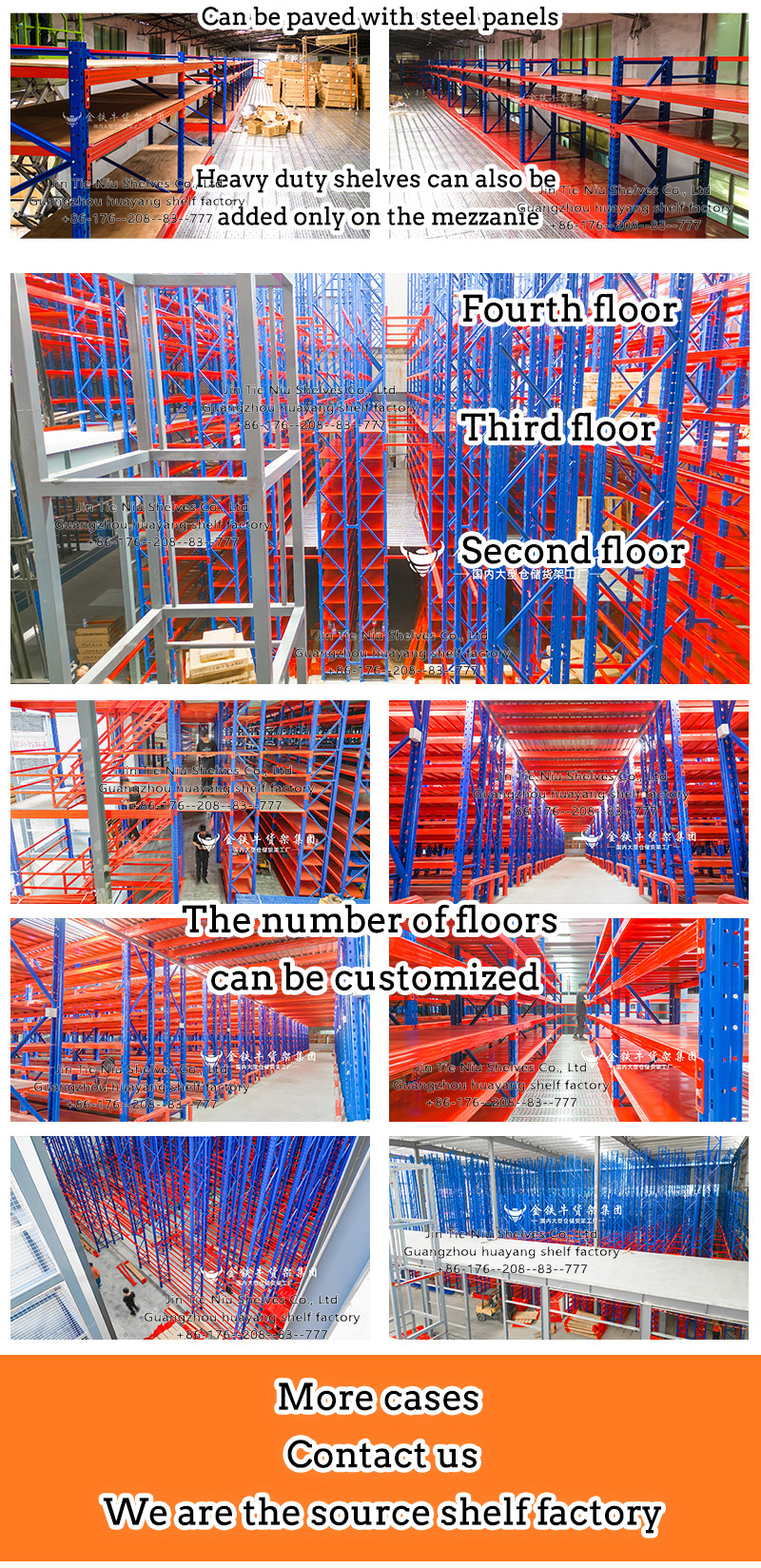 High Load Capacity Heavy Duty Steel Wire Mesh Pallet Racking Warehouse Racks