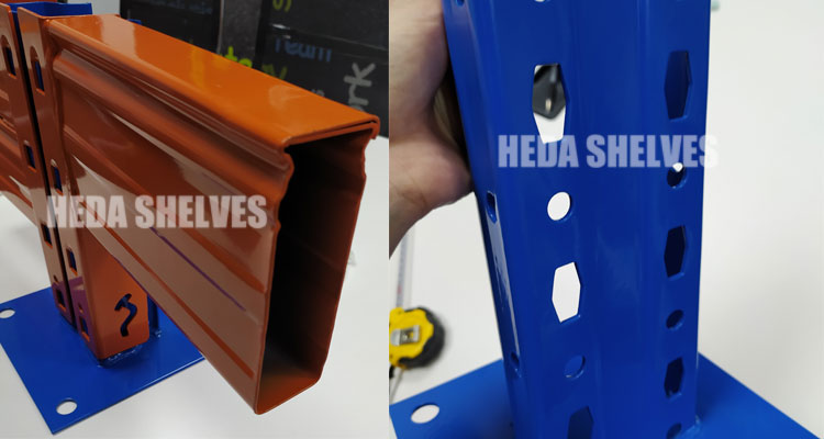 Detalhe de Estrutura de Porta-Paletes