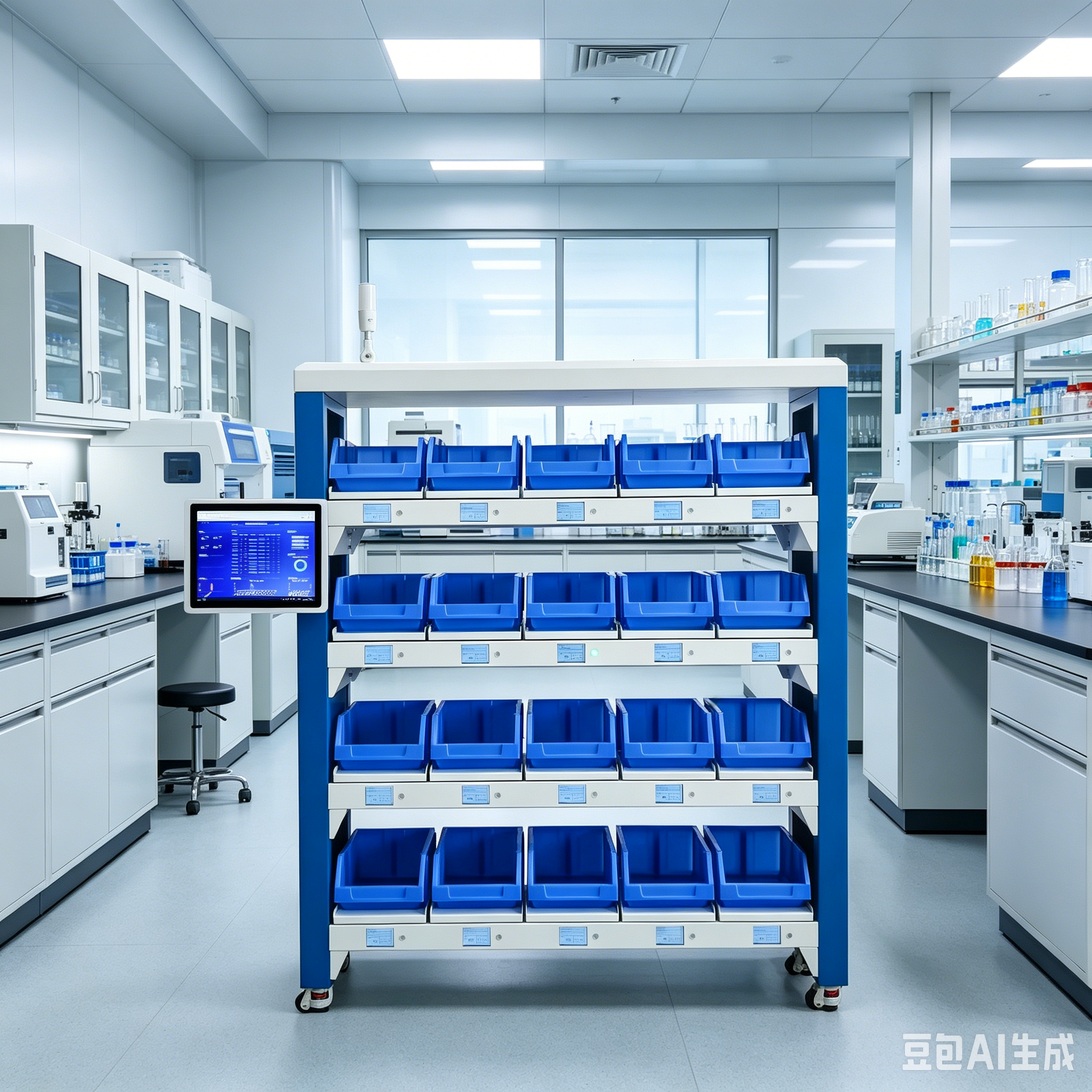 Ouluda AD-ZNHJ-20C Estante de armazenamento inteligente industrial com monitoramento em tempo real e balança inteligente para armazéns.