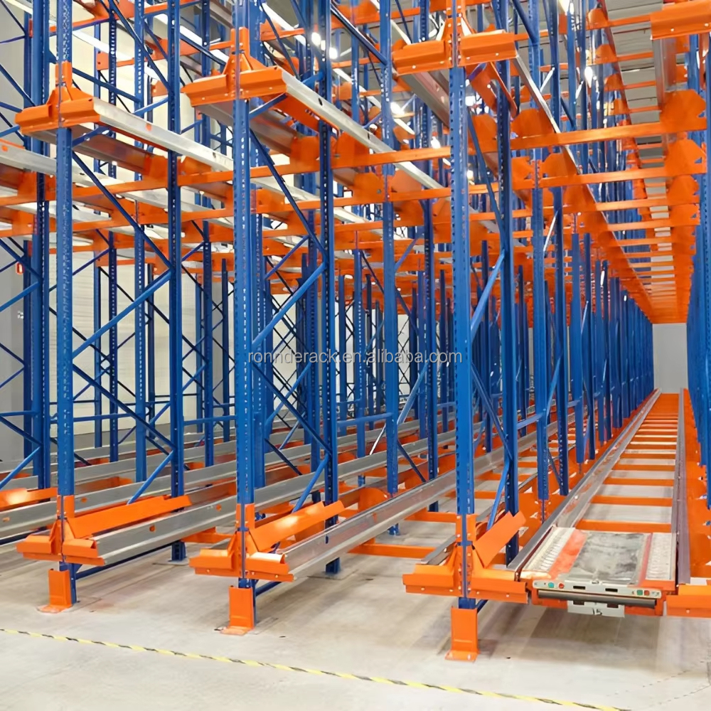 Sistema de estantes automáticas FIFO ou LIFO com sistema de transporte por rádio para armazenamento em armazéns (fabricante chinês)