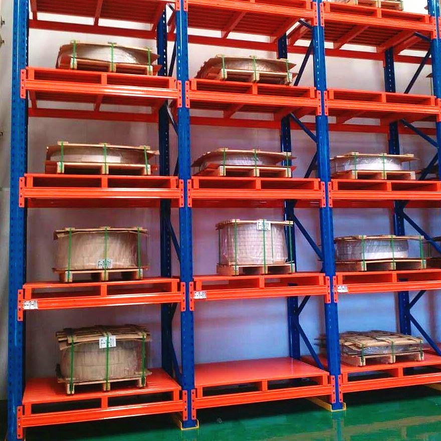 Sistema de estantes porta-paletes seletivas de aço para armazém em Nanjing, para cargas pesadas, com preço de fábrica e certificações ISO CE Europa.