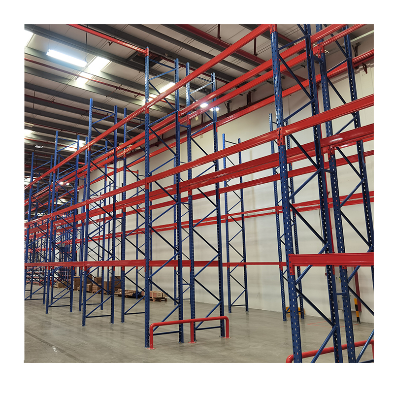 Sistema de estantes para armazém, prateleiras industriais de aço reforçado, porta-paletes para armazém à venda.