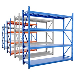 Sistema de estanteria para paletes de aço, 4 camadas, 800 kg, para serviço médio-pesado, direto da fábrica. Estanteria ajustável de grande vão para armazenamento em armazém.