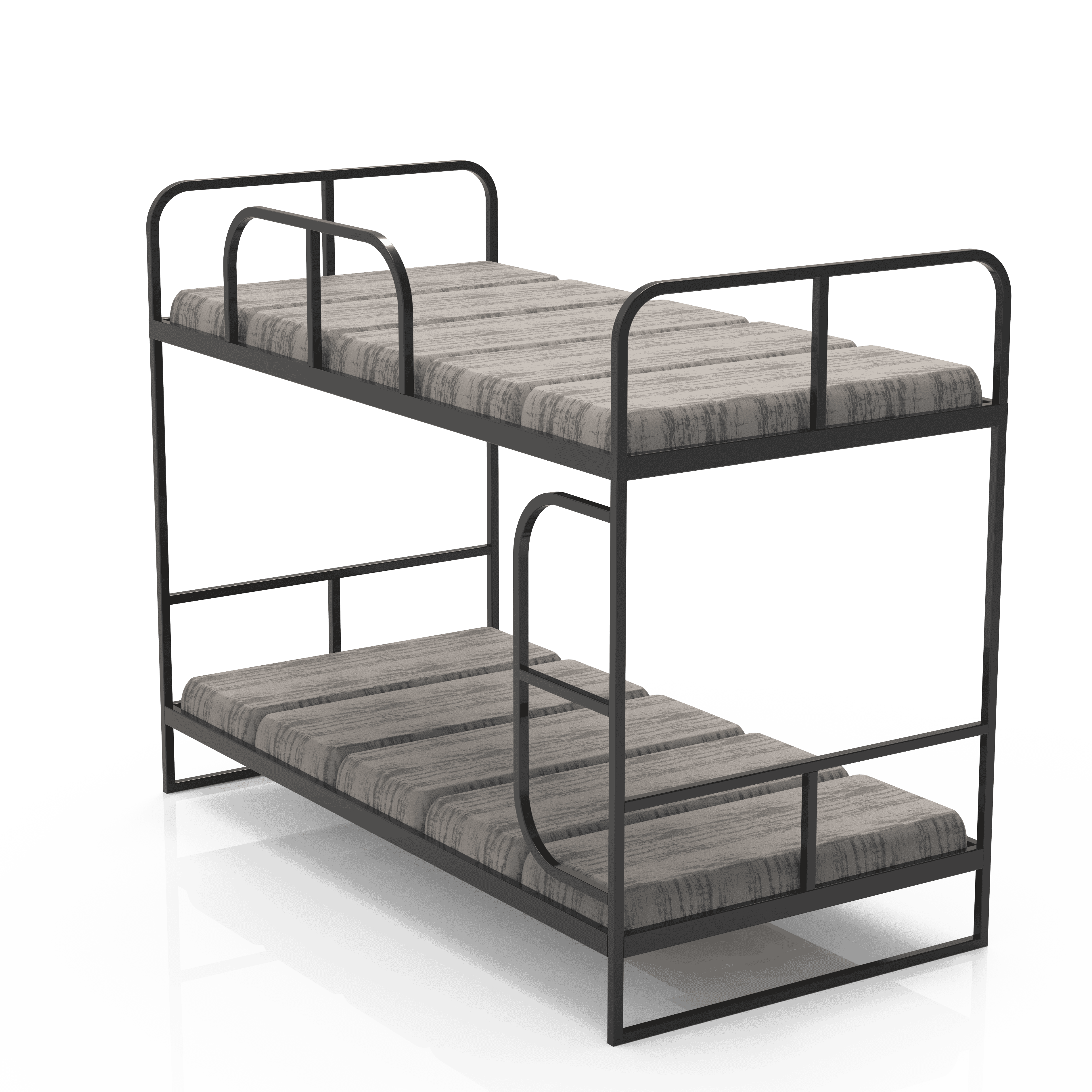 Estante moderna ajustável em metal com revestimento em pó ecológico, tamanho solteiro, resistente, com duas camadas, ideal para apartamentos e quartos.