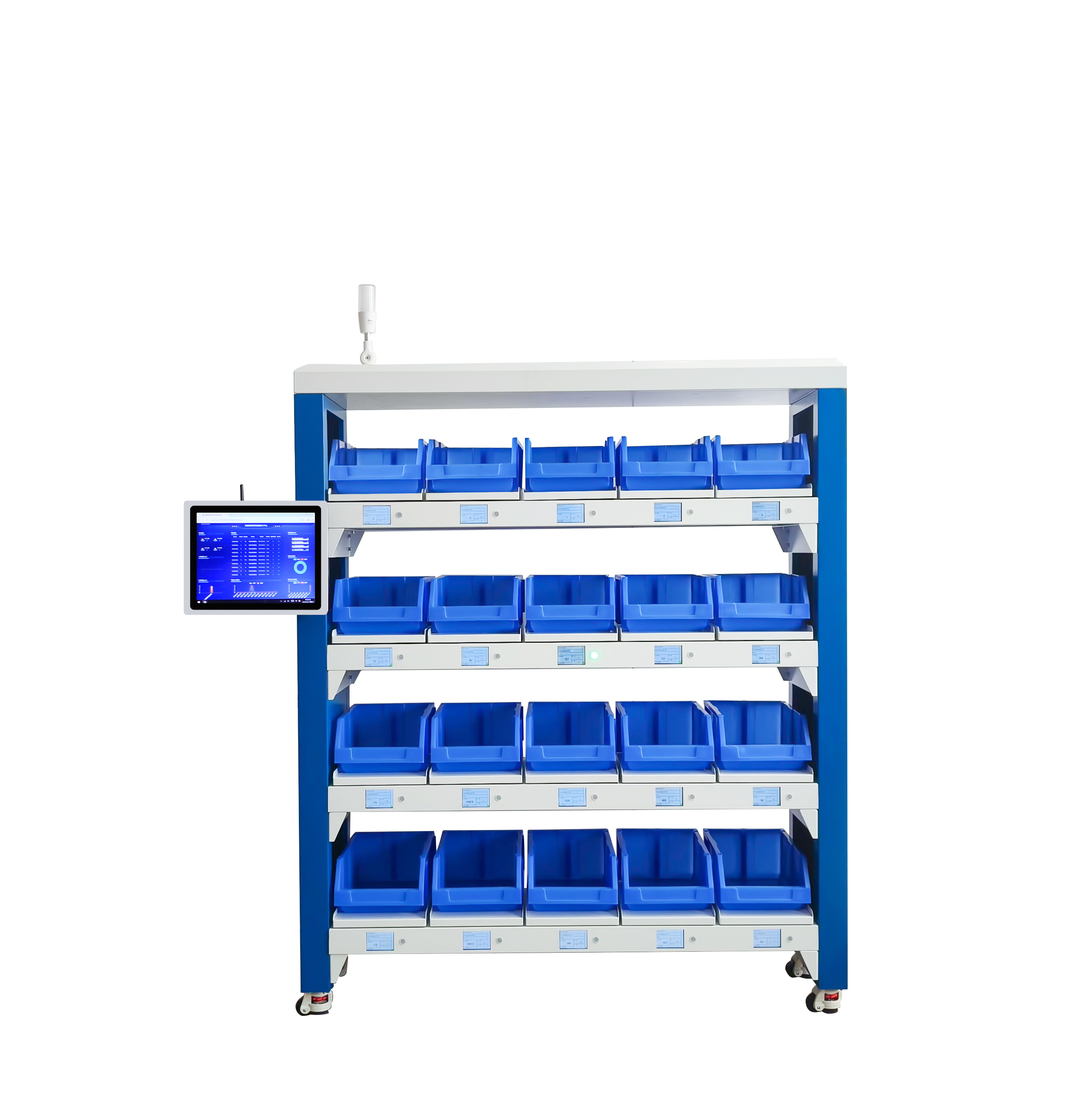 Ouluda AD-ZNHJ-20C Estante de armazenamento inteligente industrial com monitoramento em tempo real e balança inteligente para armazéns.