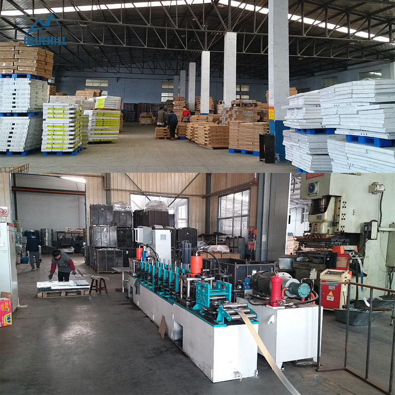 Estantes industriais de metal reforçado com estrutura cantilever