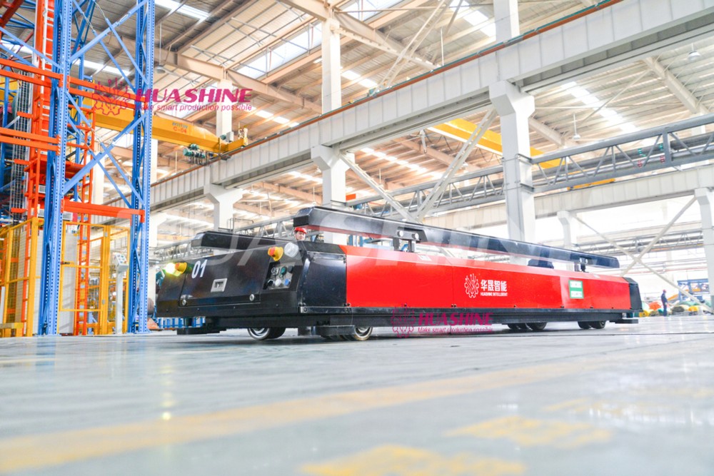 HUASHINE Design and IMPLEMENT PROJECT Logistic Inventory Automation System ASRS with Selective Pallet Storage Racking and AGV.
