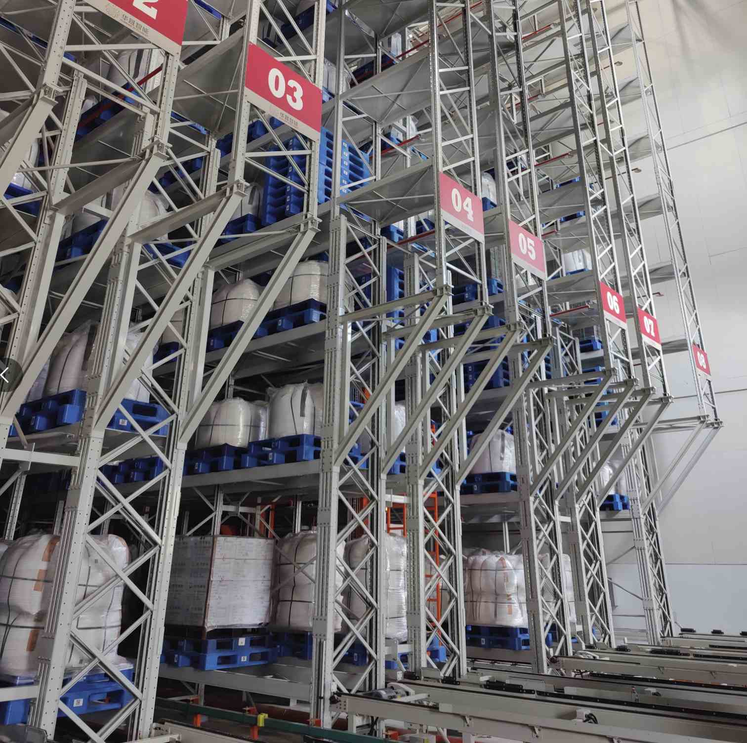 Fabricante chinês de sistemas automatizados de armazenamento, recuperação e separação de pedidos (ASRS) com robôs para carregamento unitário de paletes e prateleiras inteligentes.