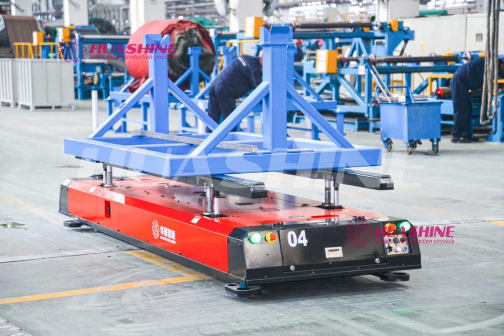 HUASHINE Design and IMPLEMENT PROJECT Logistic Inventory Automation System ASRS with Selective Pallet Storage Racking and AGV.