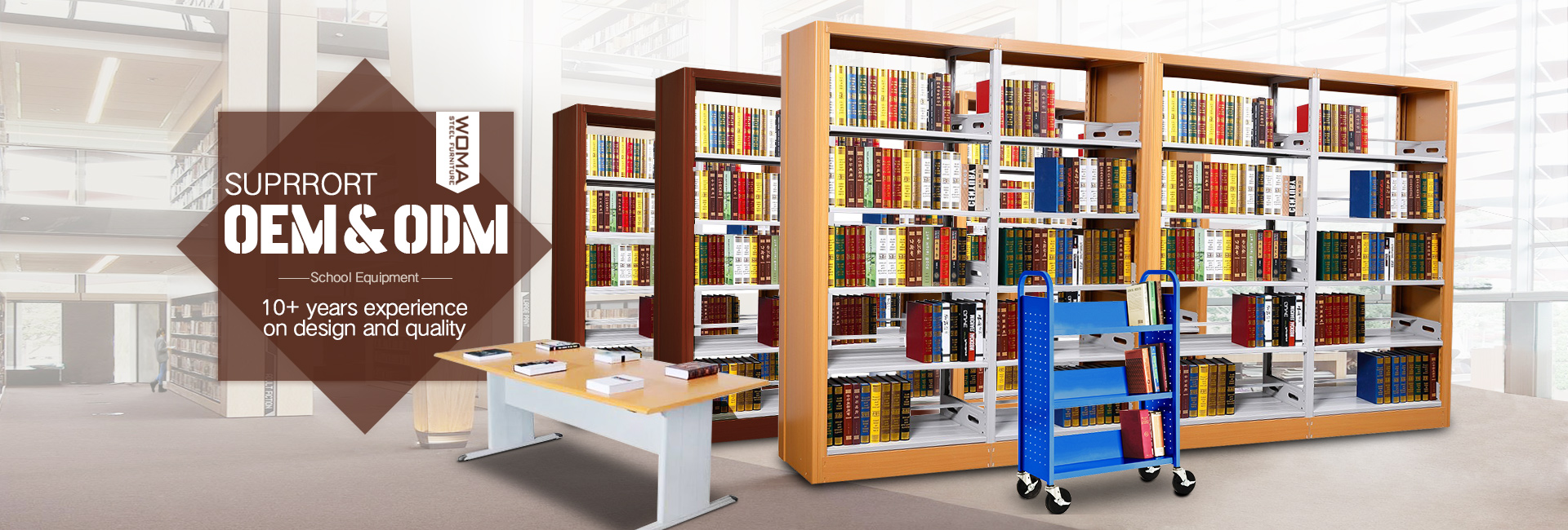 Estante de Aço para Biblioteca