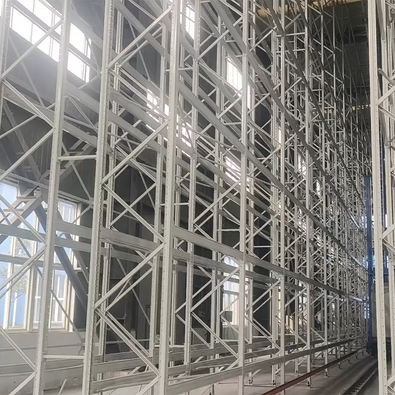 Estante de armazém robusta em aço metálico com 5 camadas e acesso inteligente por sensor de indução, capacidade de carga de 4000 kg e dimensões personalizáveis.
