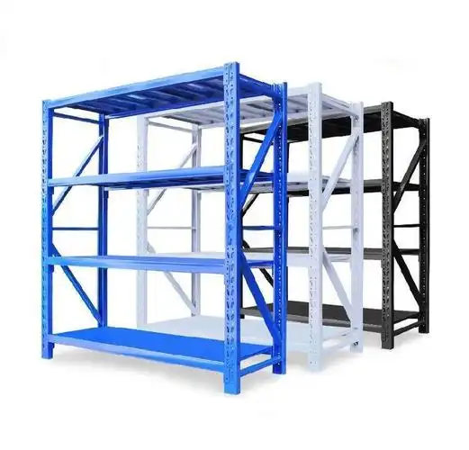 Prateleira de armazenamento leve Marking, unidade de prateleiras de arame de 4 níveis para organização doméstica e de garagem, prateleiras industriais ajustáveis.