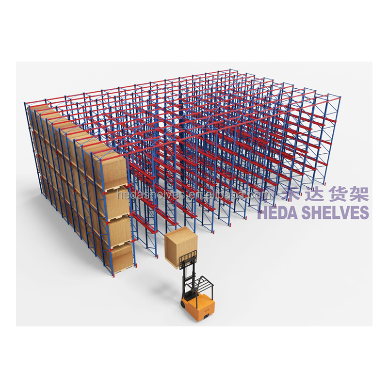 Drive in Rack Factory Direct Storage Rack Steel Heavy Duty Warehouse Drive in Racking System