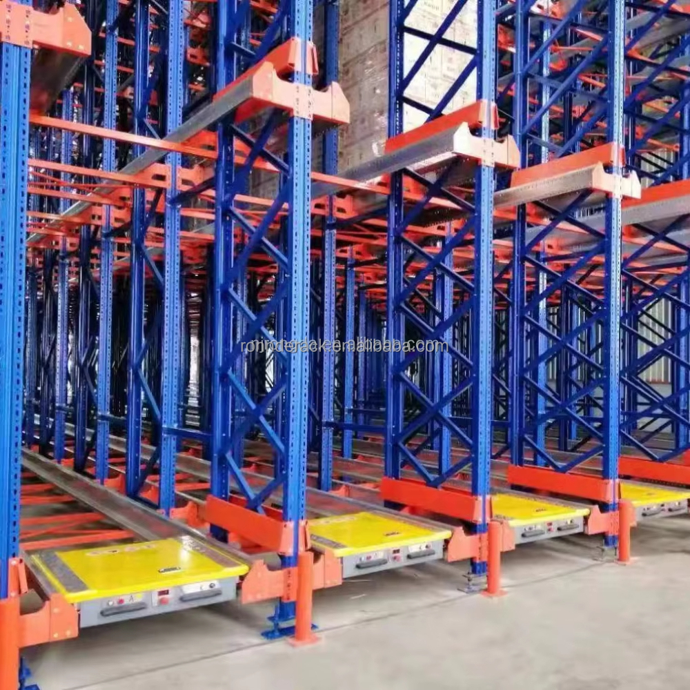 Sistema de estantes automáticas FIFO ou LIFO com sistema de transporte por rádio para armazenamento em armazéns (fabricante chinês)