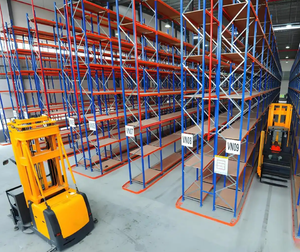 Fácil de instalar e economizar dinheiro, o sistema de estanteria industrial de metal para paletes de alta resistência é ideal para armazéns. Com ele, você pode selecionar paletes de aço para um fluxo contínuo.