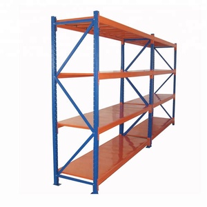 Estantes de média resistência personalizadas, estantes de grande vão com 4/5 camadas, armazenamento em aço para armazém, estantes de média resistência sem parafusos.
