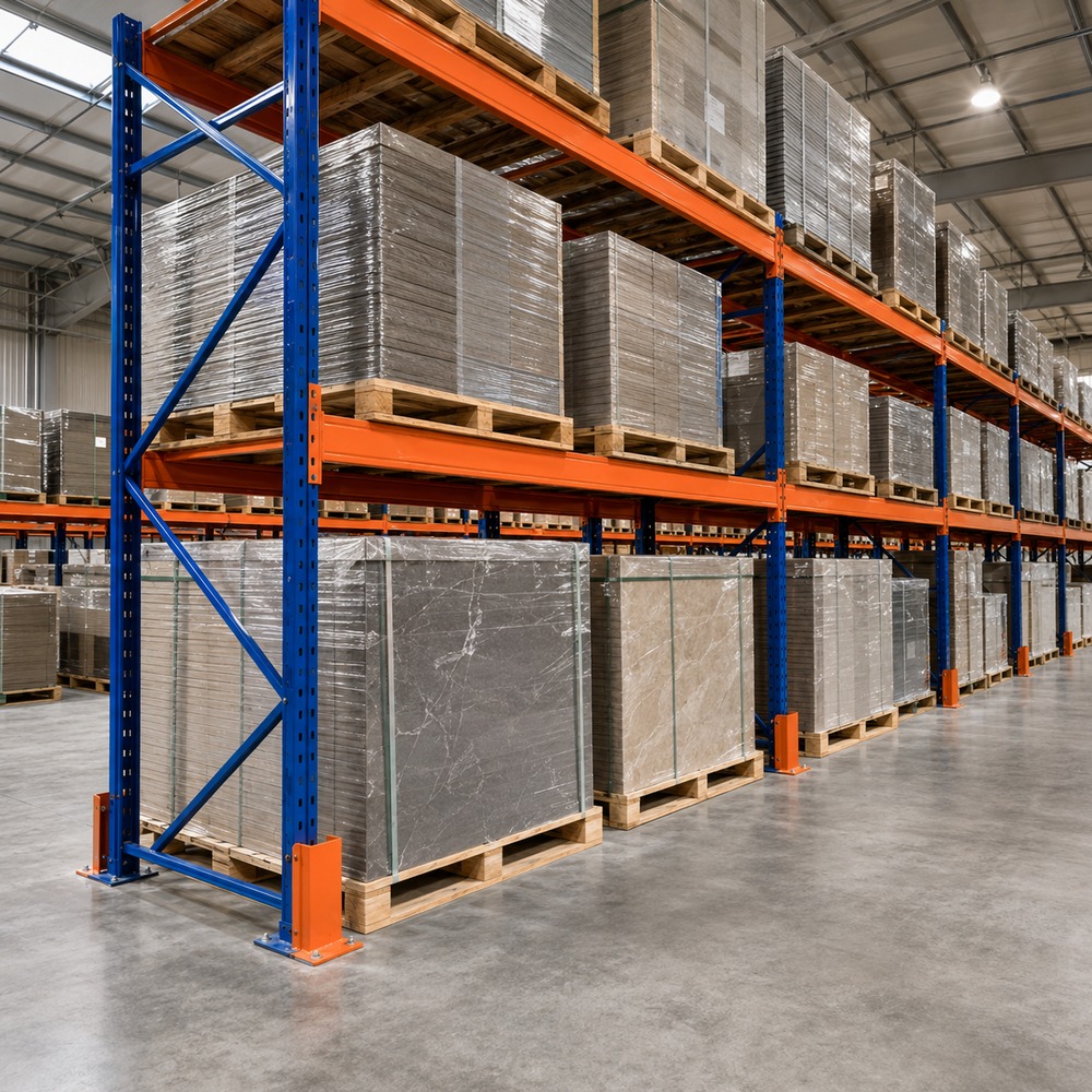 Racks Industriais Schwerlastregal Warehouse Storage Rack Q235B Steel Porta Paletes para Centros Logísticos