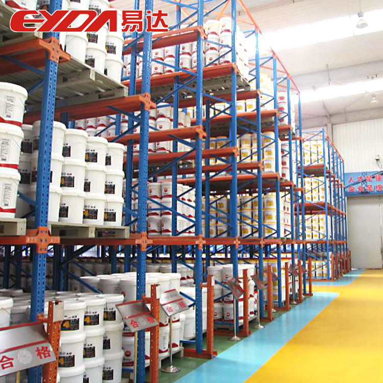 Estantes industriais de aço de alta capacidade com sistema drive-in, 2000 kg e 3000 kg, 5 camadas, para armazenamento em armazém. Preço de fábrica.