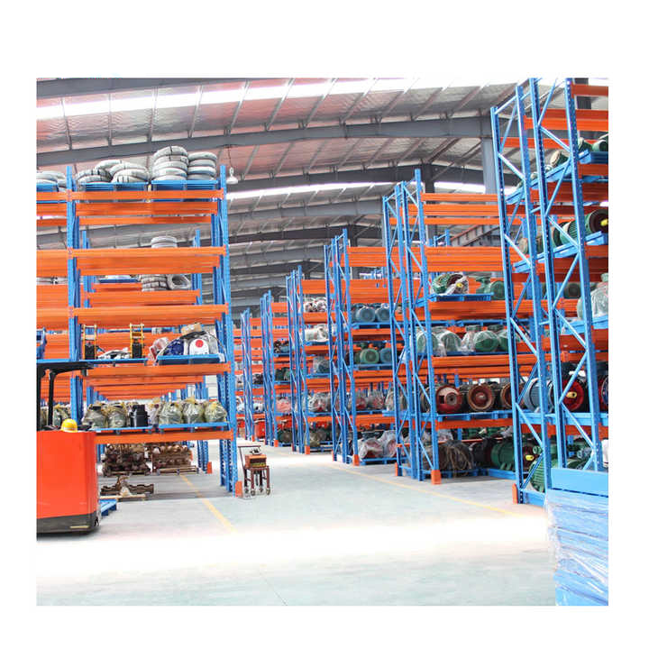 Venda direta da fábrica: Sistema de estantes drive-in de metal de alta densidade com 5 camadas para armazenamento em armazém. Estantes drive-in de ferro/metal.